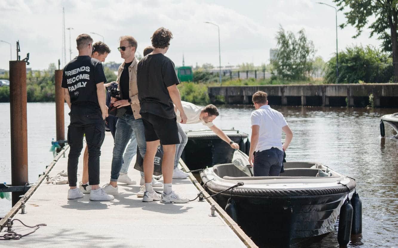 Opstap locatie sloepverhuur Breda